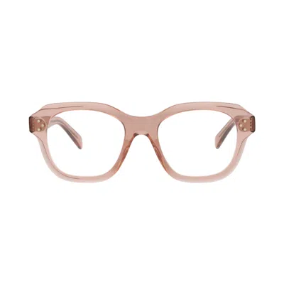 Pre-owned Celine Round Optical Glasses 'pink/transparent' | Women's Size Onesize