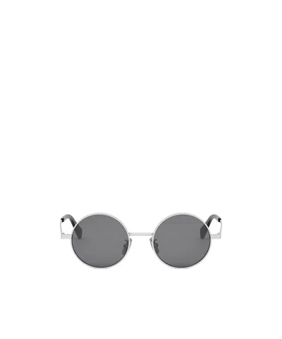 Celine Round Sunglasses In Gray