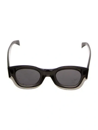 Pre-owned Celine Round Tinted Sunglasses In Black