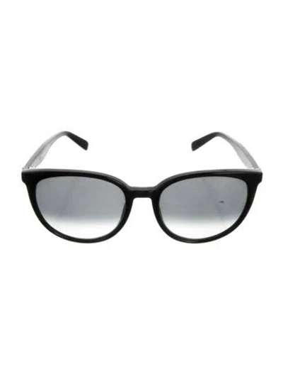 Pre-owned Celine Round Tinted Sunglasses In Black