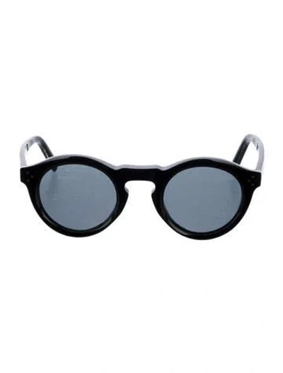 Pre-owned Celine Round Tinted Sunglasses In Black