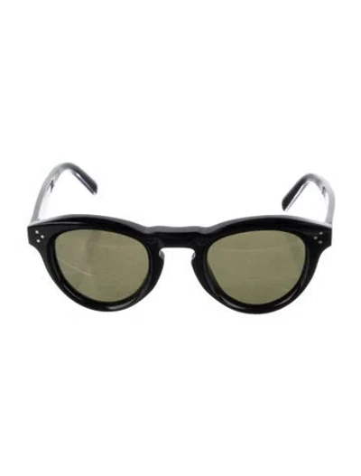 Pre-owned Celine Round Tinted Sunglasses In Blue