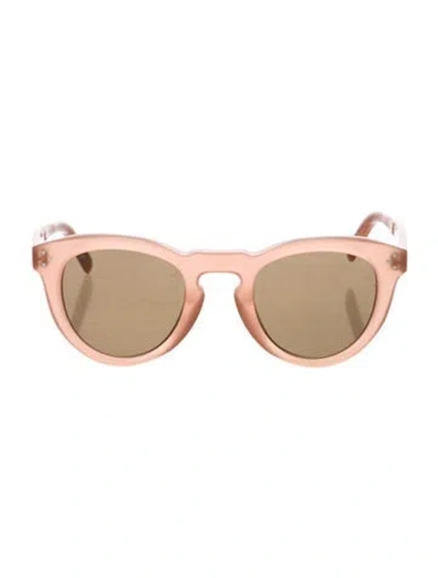 Pre-owned Celine Round Tinted Sunglasses In Brown