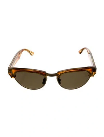 Pre-owned Celine Round Tinted Sunglasses In Brown