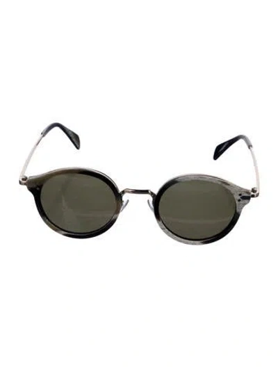 Pre-owned Celine Round Tinted Sunglasses In Multi