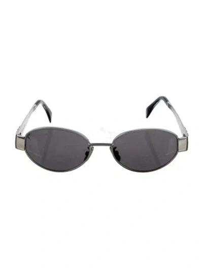 Pre-owned Celine Round Tinted Sunglasses In Multi