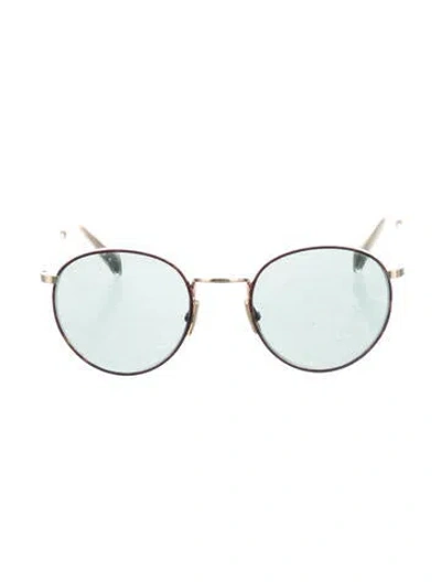 Pre-owned Celine Round Tinted Sunglasses In Multi
