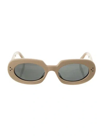 Pre-owned Celine Round Tinted Sunglasses In Neutral