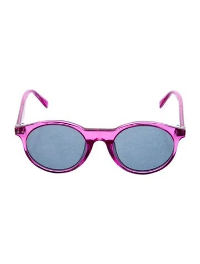 Pre-owned Celine Round Tinted Sunglasses In Pink