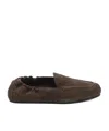 Celine Triomphe Loafer With Elastic Insert In Green