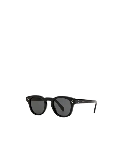 Celine Round-frame Sunglasses In Black