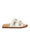 Celine Round-toe Slippers In White
