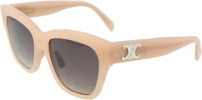 Celine Roviex Gradient Square Ladies Sunglasses Cl40253f 72k 55 In Neutral