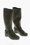 Celine Rubber Rain Boots With Biker Detail