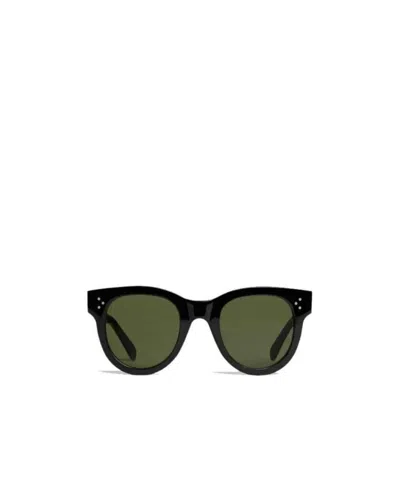 Celine Cat Eye S003 Sunglasses In Acetate With Mineral Glass Lenses In Green