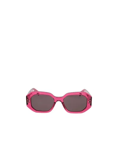 Celine S255 Square-frame Sunglasses In Gray