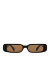 Celine S343 Rectangular Acetate Sunglasses In Black