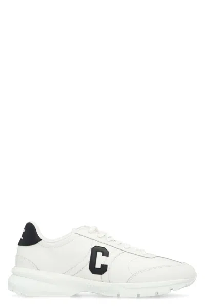 Celine Runner Cr-02 Low Lace-up Sneaker In Calfskin In White