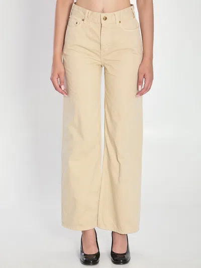 Celine Sand-colored Jeans In Neutral
