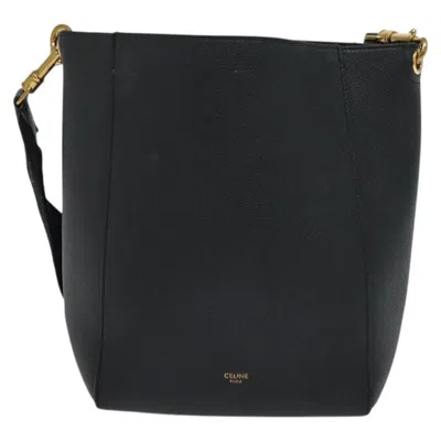 Pre-owned Celine Sangle Leather Shoulder Bag ()