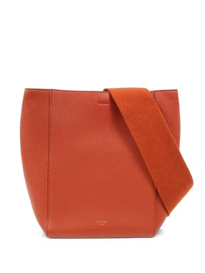 Pre-owned Celine Sangle Shoulder Bag In Orange