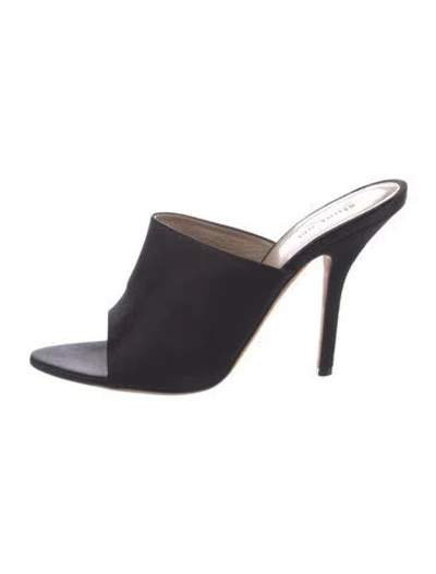 Pre-owned Celine Satin Slides In Blue