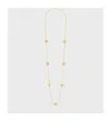 Celine Sautoir In Brass With Gold Finish In Yellow