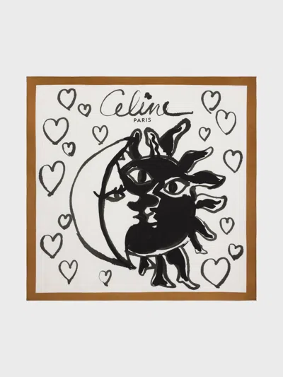 Celine Scarf Woman In Brown