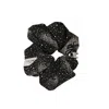 Celine Scrunchy Rayure In Black/silver In Silver Tone/black