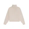 Celine Seamless Cashmere Turtleneck Sweater In Nude