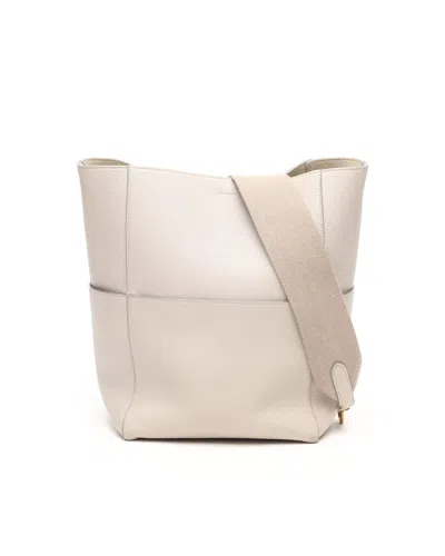 Celine Céline Seau Sangle Large Bag In Neutral