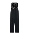 Celine Sequined Embroidered Jumpsuit In Black
