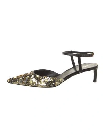 Pre-owned Celine Sequins Sequin Embellishments Pumps