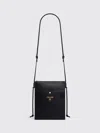 Celine Sharp Mini Leather Bag With Logo In Black