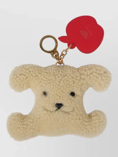 Celine Shearling Keychain