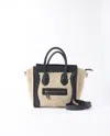 Celine Shearling Nano Luggage Bag