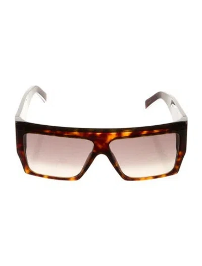 Pre-owned Celine Shield Gradient Sunglasses In Black