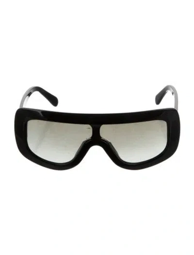 Pre-owned Celine Shield Gradient Sunglasses In Black