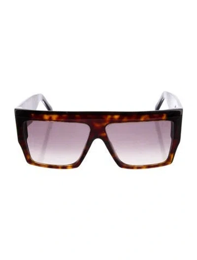 Pre-owned Celine Shield Gradient Sunglasses In Brown