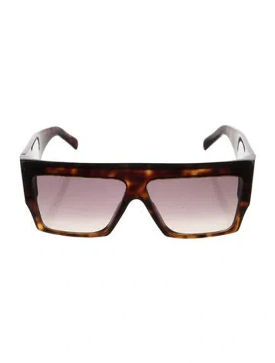 Pre-owned Celine Shield Gradient Sunglasses In Brown