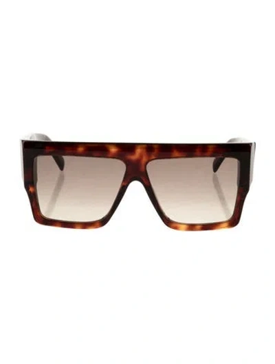 Pre-owned Celine Shield Gradient Sunglasses In Brown