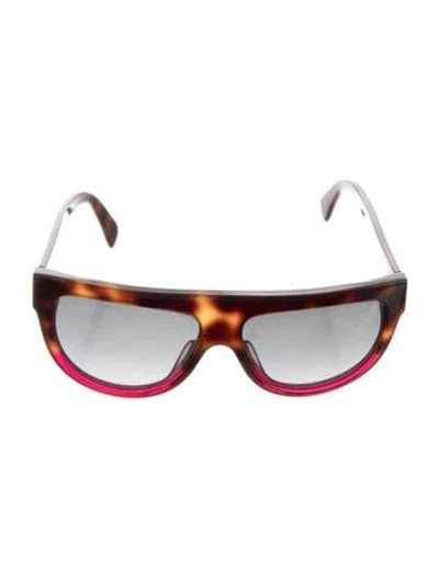Pre-owned Celine Shield Gradient Sunglasses In Multi