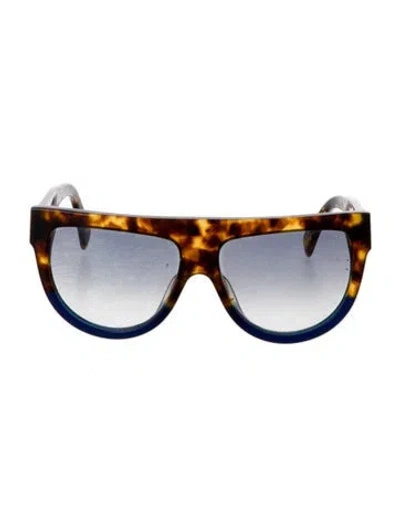 Pre-owned Celine Shield Gradient Sunglasses In Neutral