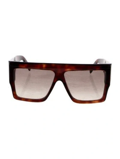 Pre-owned Celine Shield Gradient Sunglasses W/ Tags In Brown