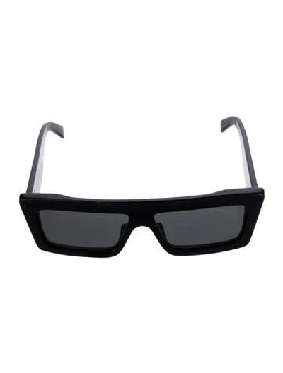 Pre-owned Celine Shield Tinted Sunglasses In Black