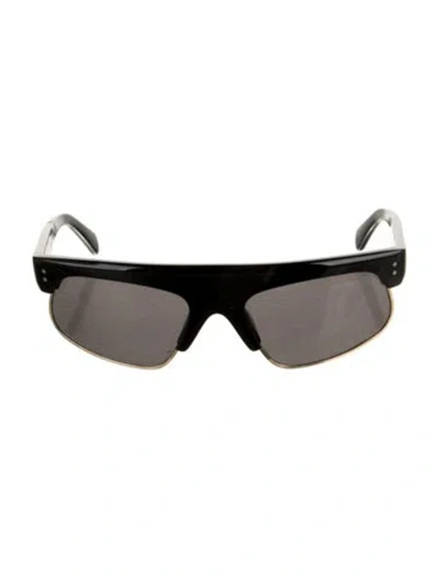 Pre-owned Celine Shield Tinted Sunglasses In Black