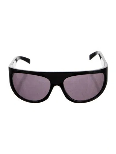 Pre-owned Celine Shield Tinted Sunglasses In Black