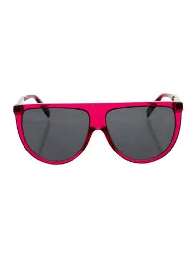 Pre-owned Celine Shield Tinted Sunglasses In Pink