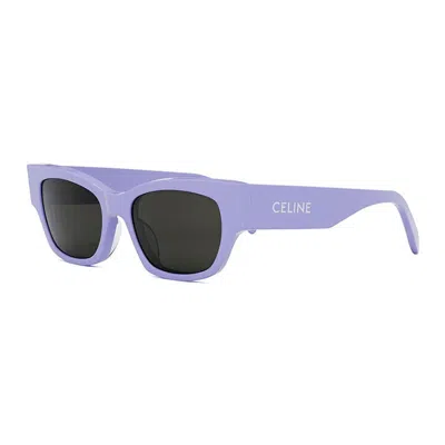 Celine Shiny Finish Smoke Lens Sunglasses In Shiny Lilac