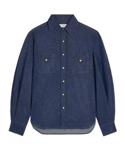 Celine Shirt In Denim In Blue
